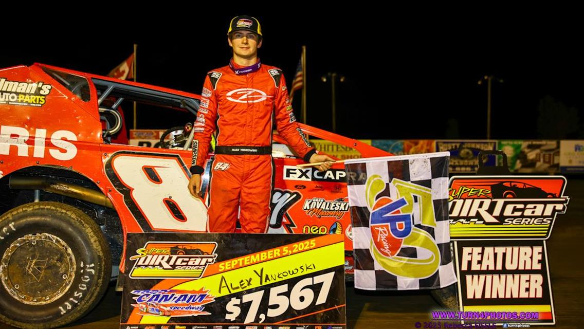 Yankowski Conquers tough field and Mother Nature for Super DIRTcar Series triumph at Can Am