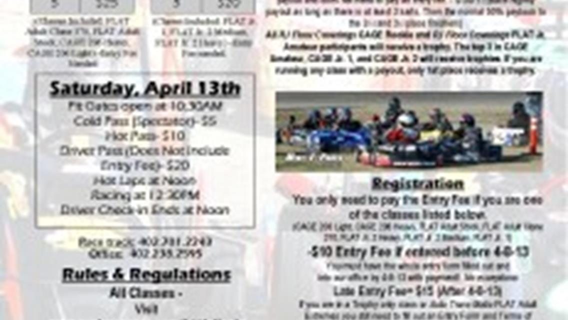 Mini Ice Breaker Challenge Info - Saturday, April 13th