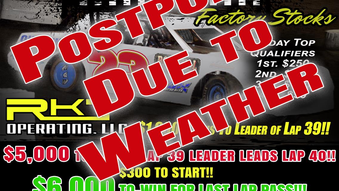 The 9th Annual Battle of Boothill Postponed due to Weather and Wet Grounds