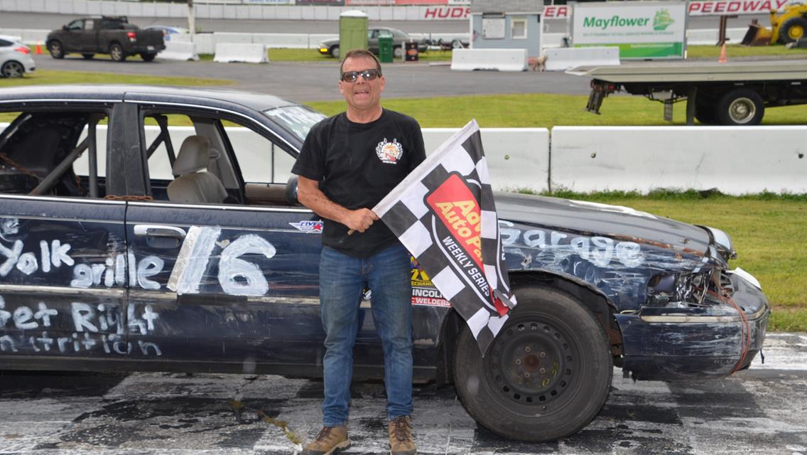 Thibodeau Celebrates First Sportsman Modified Victory