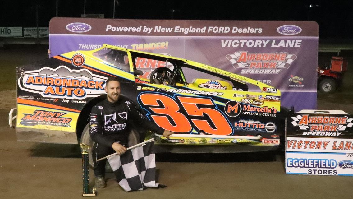 Mahaney finds late magic to score modified win, Reeves and Lussier take sportsman doubles