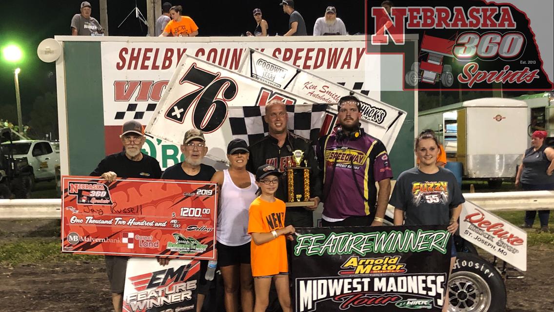 Jay Russell Takes Historic Win at Shelby County Speedway!