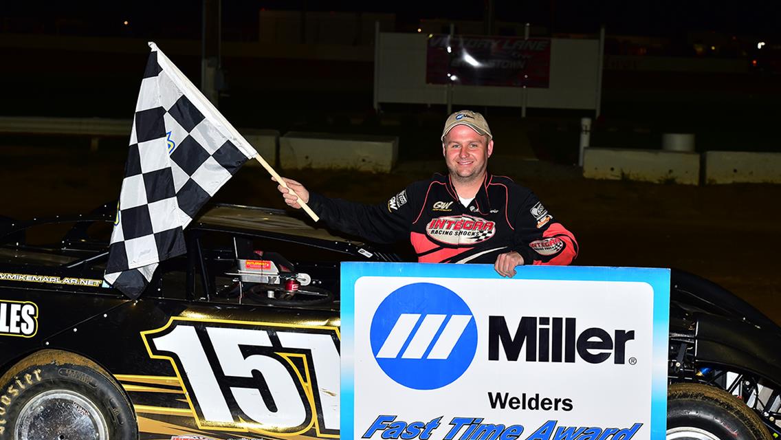 Mike Marlar Sets New Track Record in Friday Night&#39;s Preliminary Qualifying at Brownstown Speedway