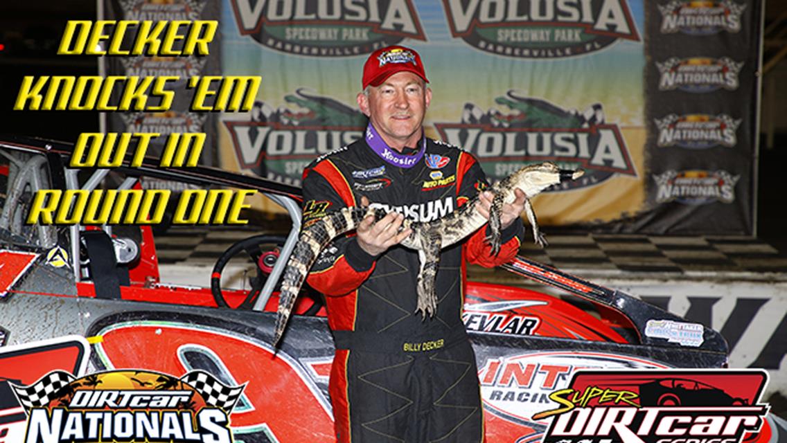 Billy Decker victorious in round one of Big Block Mods at DIRTcar Nationals