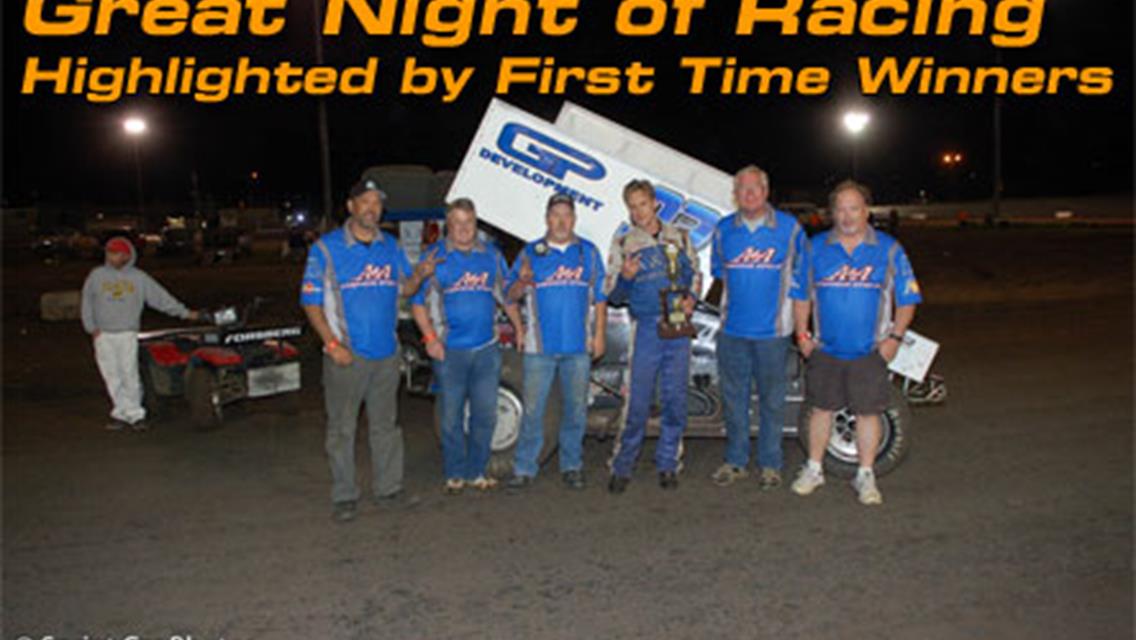 Great Night of Racing Highlighted by First Time Winners