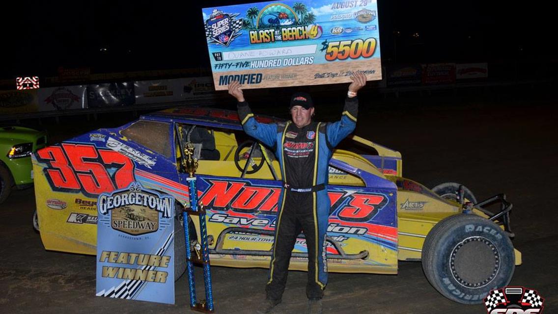 Duane Howards First Short Track Super Series Victory Worth $6,510 Wednesday At Georgetown Speedway Blast at the Beach 4