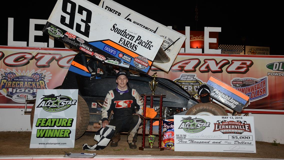 Sheldon Haudenschild Survives “Friday the 13th” for Lernerville Victory