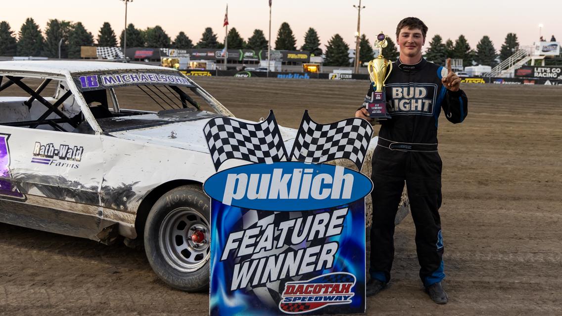 MICHAELSOHN PICKS UP FIRST DACOTAH SPEEDWAY WIN