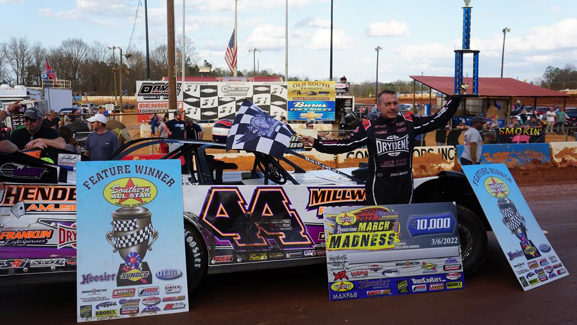 Madden Manages Tires, Outlasts Competition to Take March Madness at Cherokee Speedway