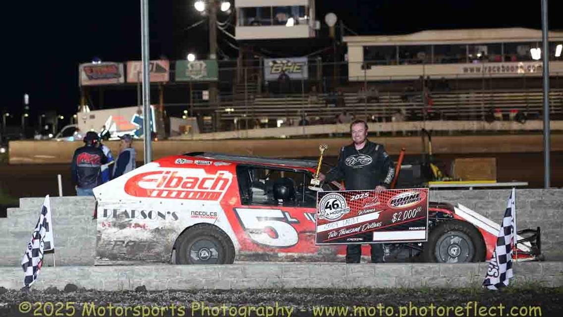 Laney and Avila take Anniversary checkers at Boone Speedway.