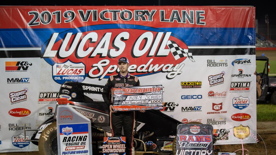 SCHUDY SCORES FIRST WAR WIN IN FINAL LAPS AT LUCAS OIL