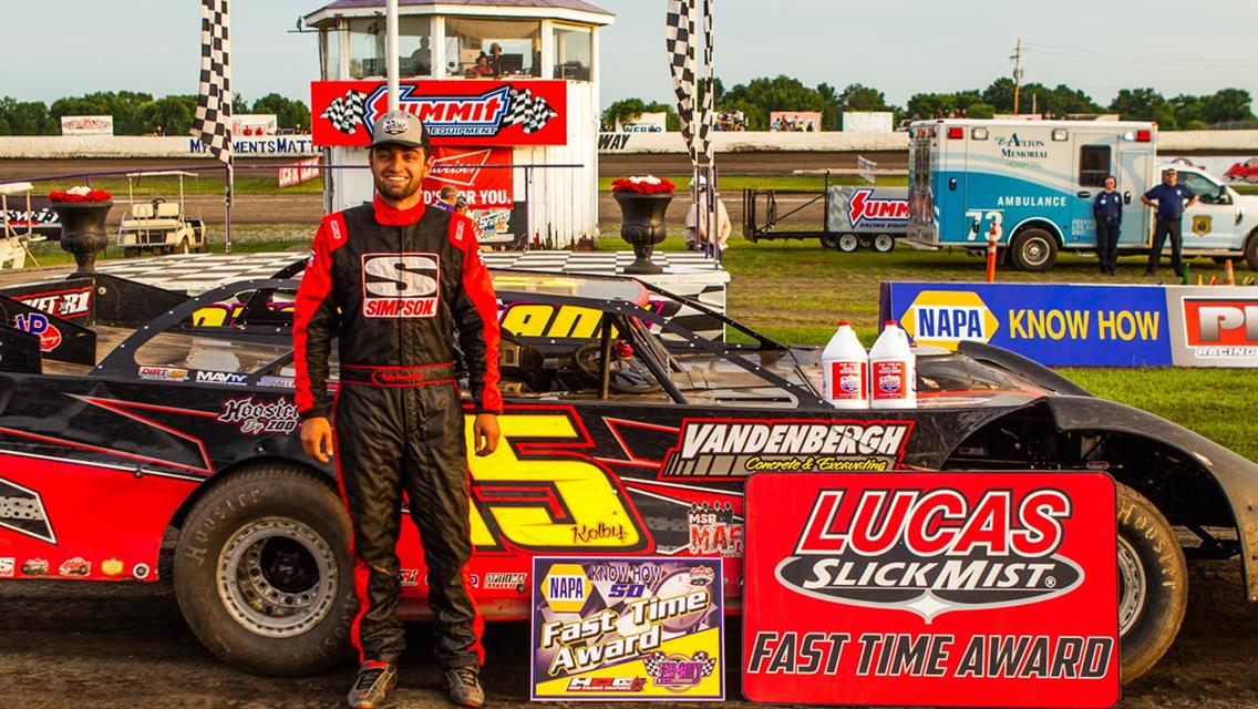 Kolby Vandenbergh attends Show-Me 100 at Lucas Oil Speedway