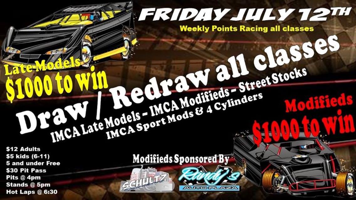 $1000 to win IMCA Late Models &amp; Modifieds July 12 at Davenport