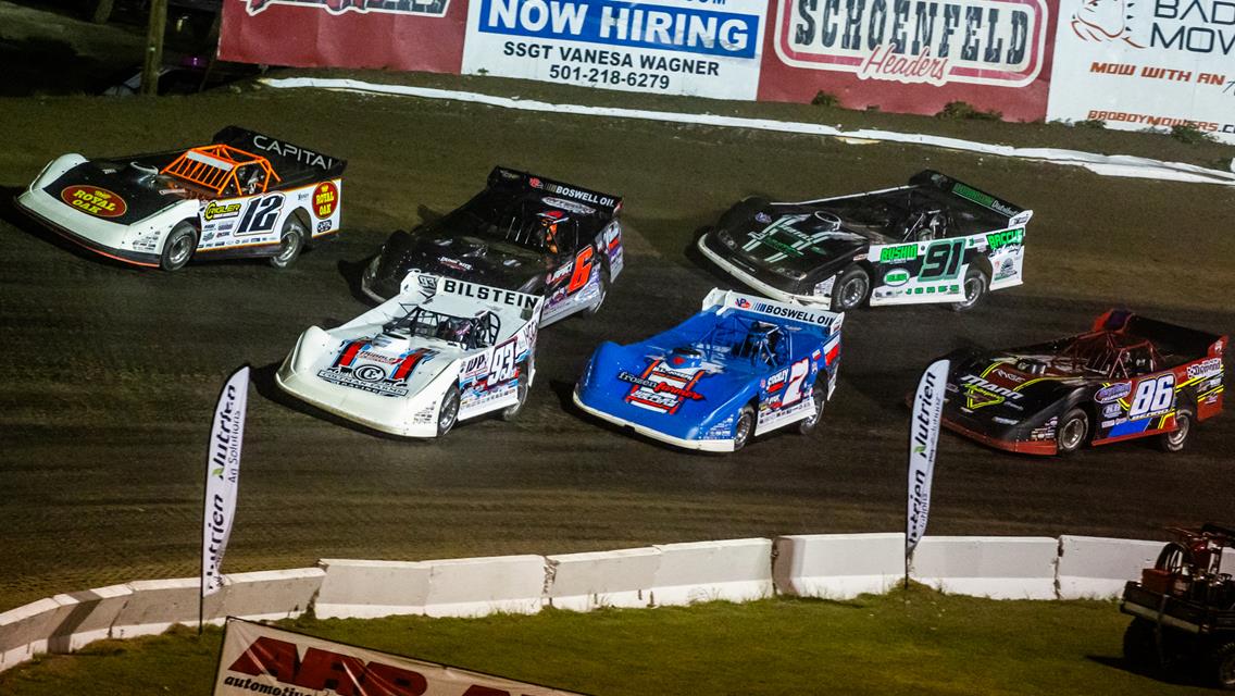 Batesville Motor Speedway (Locust Grove, AR) – Lucas Oil Late Model Dirt Series – Topless 100 – August 16th-17th, 2024. (Heath Lawson Photo)