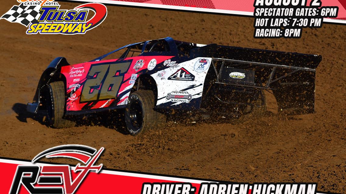 Hickman prepares for Revival Dirt Late Model Series at Tulsa Speedway!