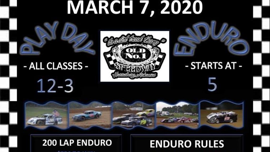 Test &amp; Tune + Enduro Set for March 7