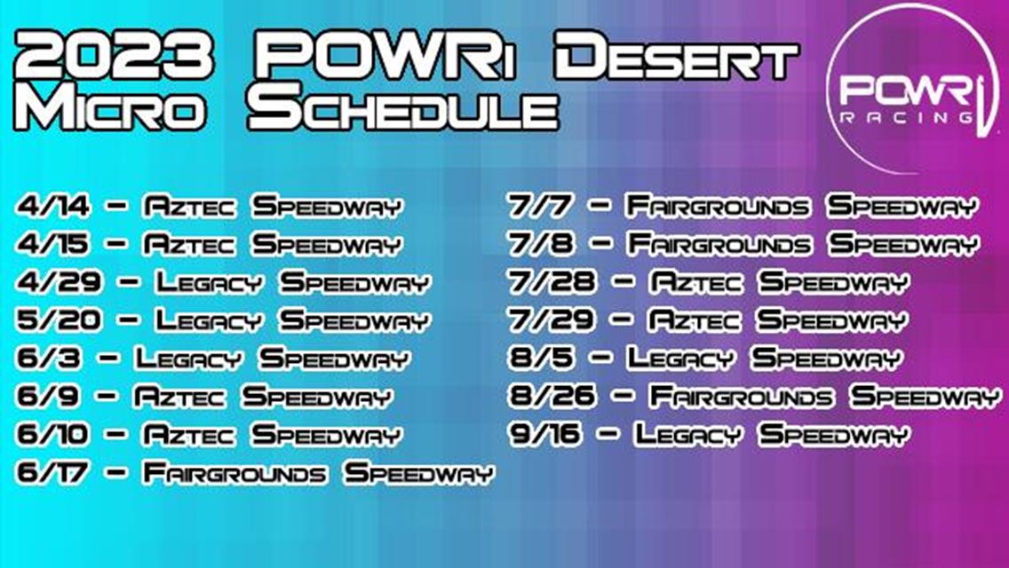 POWRi Desert Micro Series to Debut in 2023