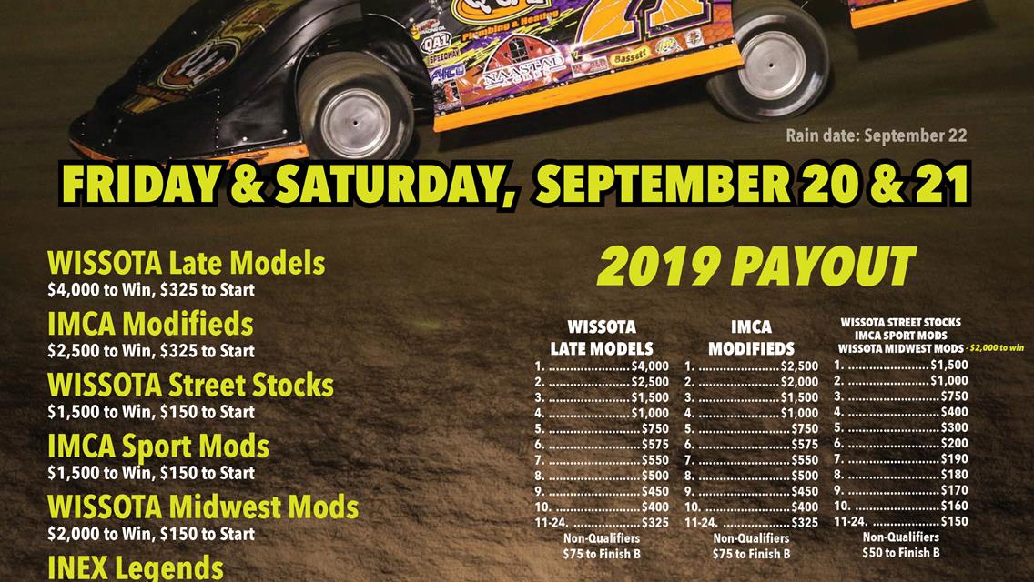 48th Annual Jamestown Stock Car Stampede - September 20th and 21st!