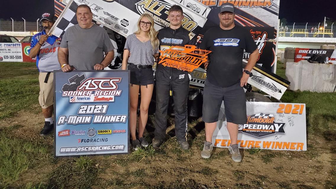 Brandon Anderson Leads Flag To Flag With ASCS Sooner At Humboldt Speedway