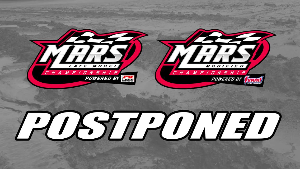 MARS Championship Tour Visit to Quincy Raceways Postponed