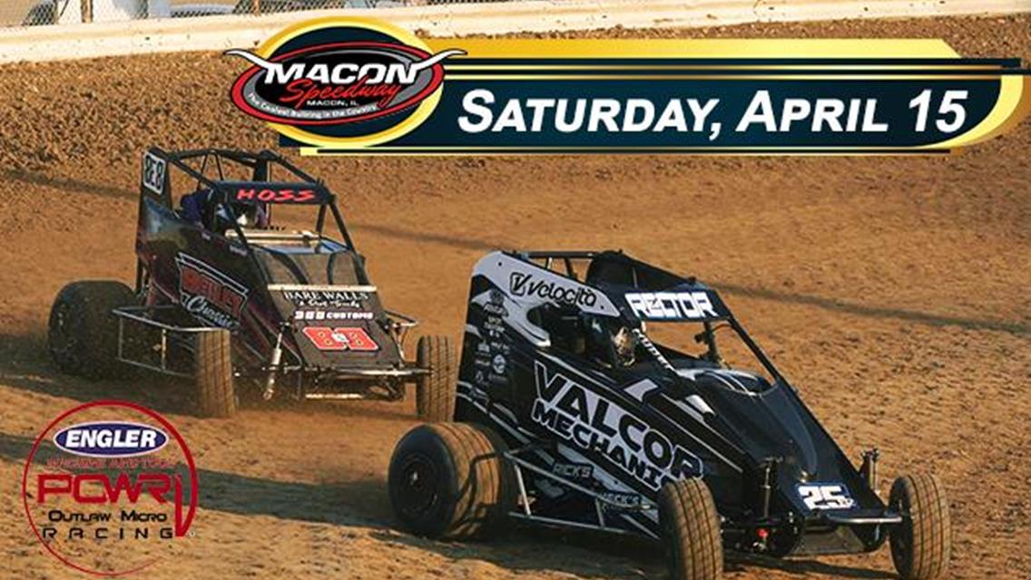 Macon Speedway Approaches for POWRi Outlaw Micro League April 15 Occasion