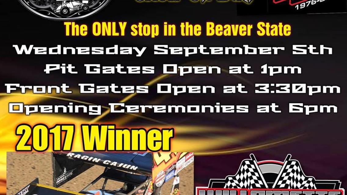 World Of Outlaws To Invade Willamette On Wednesday September 5th; Super Late Models The Support Class