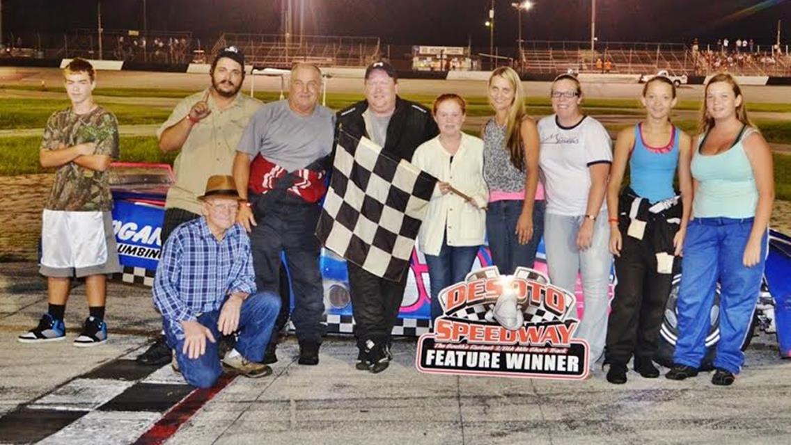 Krom spins twice, wins anyway at Desoto