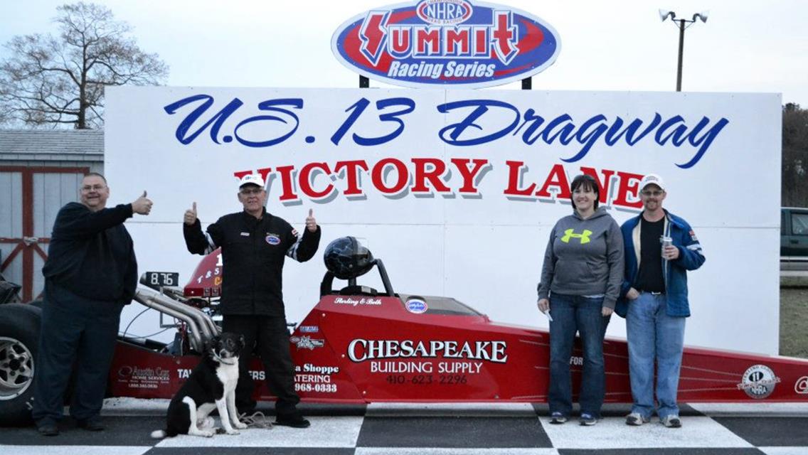 VERNON RUSSELL AND W.R. KETTERMAN WIN BAD 8 OPENERS AT U.S. 13 DRAGWAY