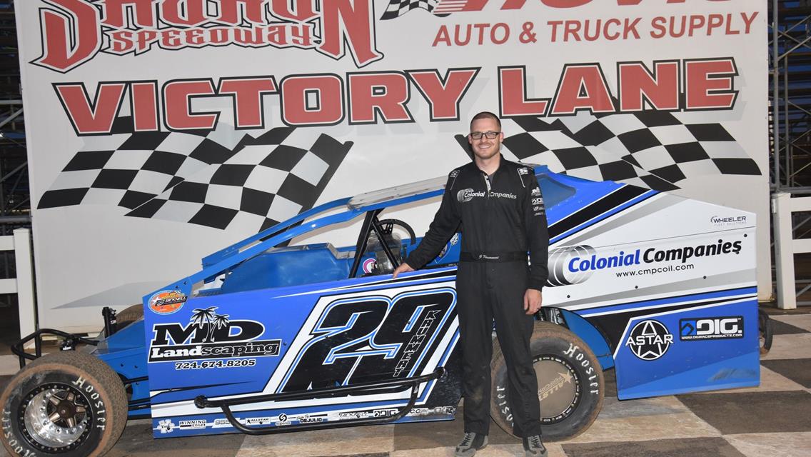 KRUMMERT ENDS 8-YR WINLESS DROUGHT IN BIG-BLOCK MODS; RUHLMAN FROM 17TH FOR #3 IN RUSH SPRINTS; 1ST FOR HUMANIC IN STOCKS; EASLER REPEATS IN RUSH MODS