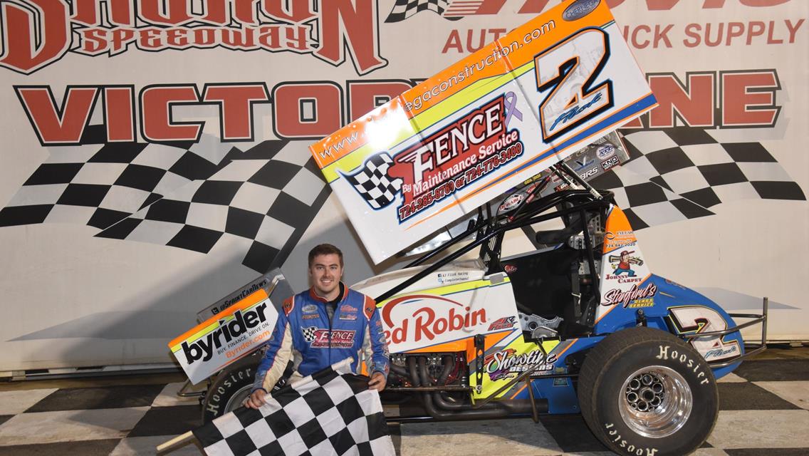 FLICK CONTINUES STELLAR &quot;410&quot; SPRINT SEASON WITH 2ND SHARON WIN; RUTH REPEATS IN RUSH SPRINTS; BISH WINS STOCK THRILLER; 1ST FOR CALVERT IN ECONO MODS