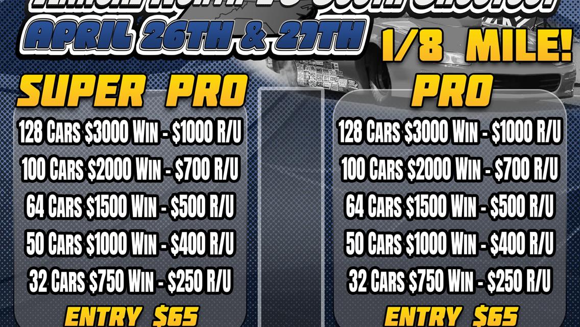 Super Pro &amp; Pro also at Mason Dixon on 4-26 &amp; 4-27