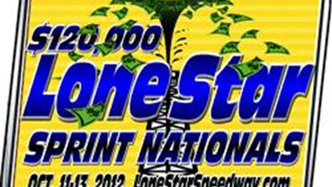 $120,000 LoneStar Sprint Nationals Oct. 11-13 Event Update