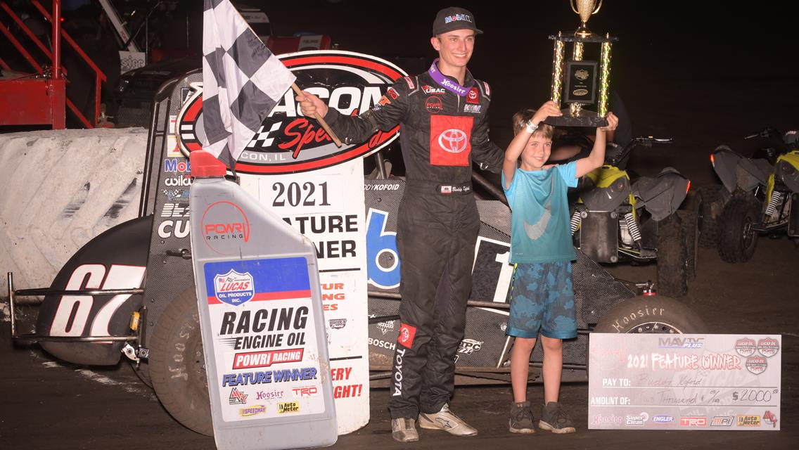 Buddy Kofoid Ends Night No.4 of Illinois SPEEDweek on Top