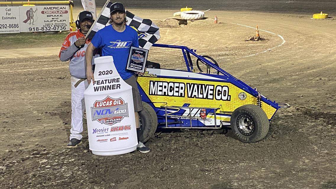 Carroll, Flud and Benson Hustle to Lucas Oil NOW600 Series Wins During Opening Night of Oil Capital Clash