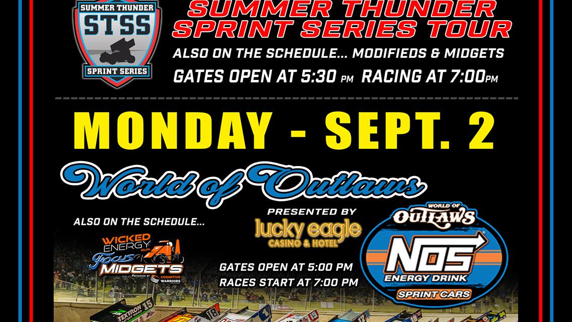 Summer Thunder Sprint Series - Sept 1 at GHR