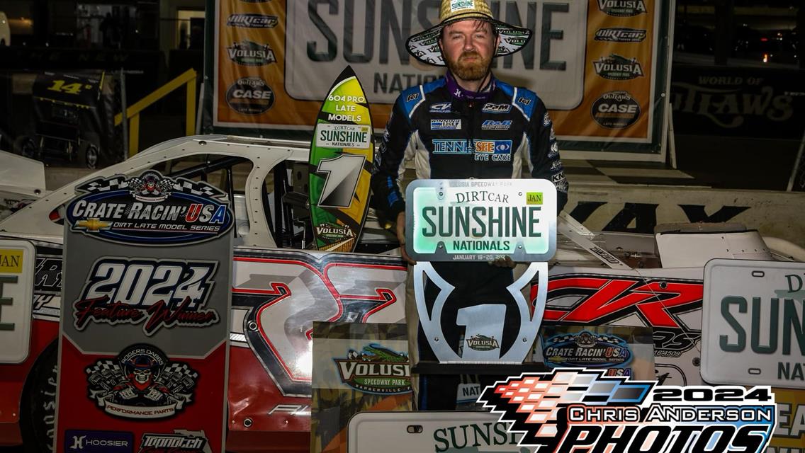 Volusia Speedway Park (Barberville, FL) – Crate Racin&#39; USA Winter Series – Sunshine Nationals – January 18th-20th, 2024. (Chris Anderson Photo)