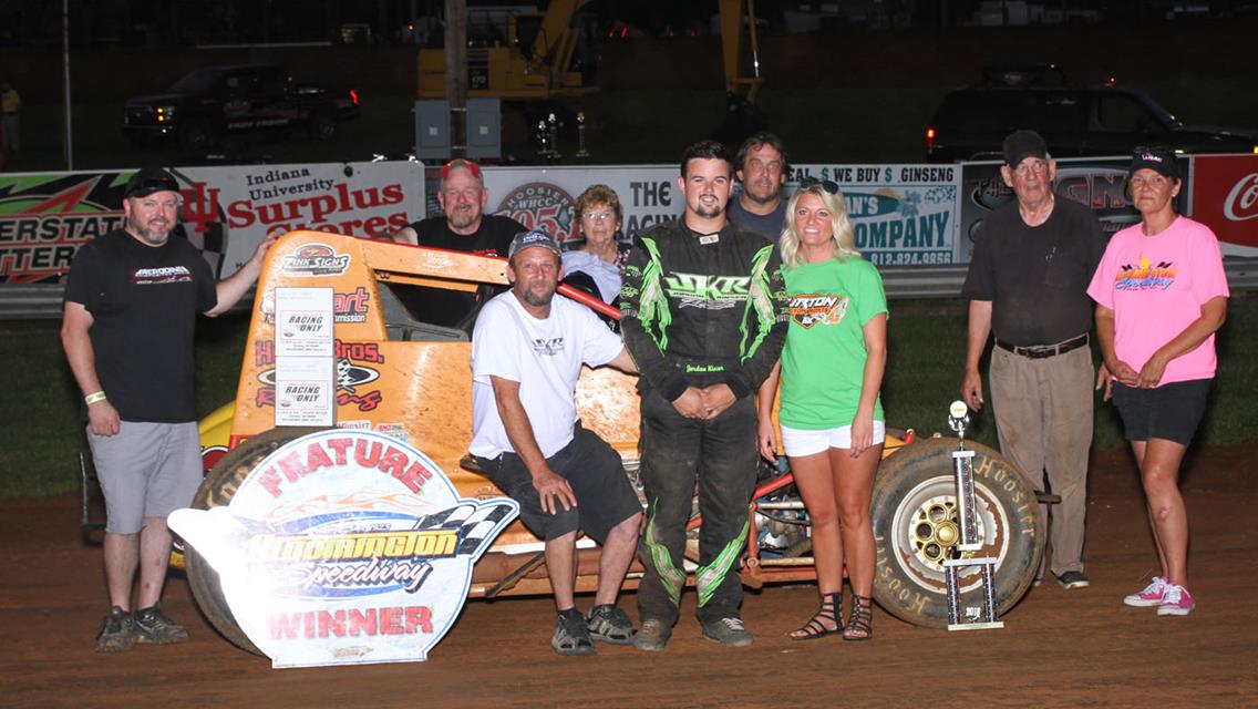 Jordan Kinser Leads Bloomington Victors, Hernandez, Hehman and Caruthers