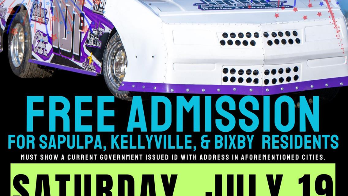 Fireworks Moves To Saturday, July 19 With Free Admission For Sapulpa, Kellyville, and Bixby Residents