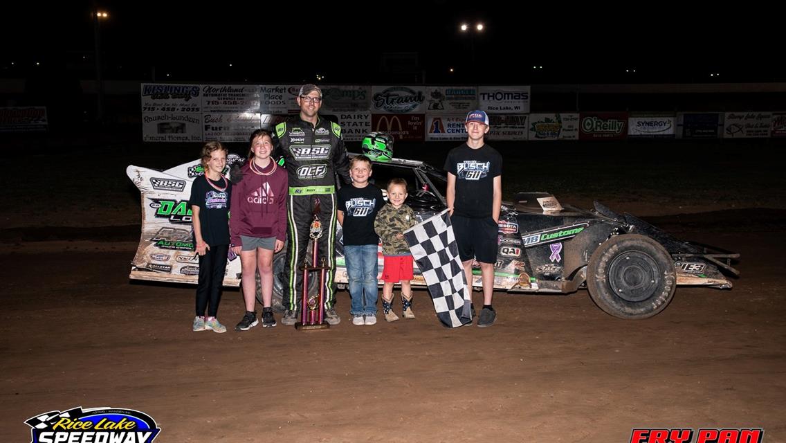 Buzzy Adams wins Fourth of July special at Rice Lake