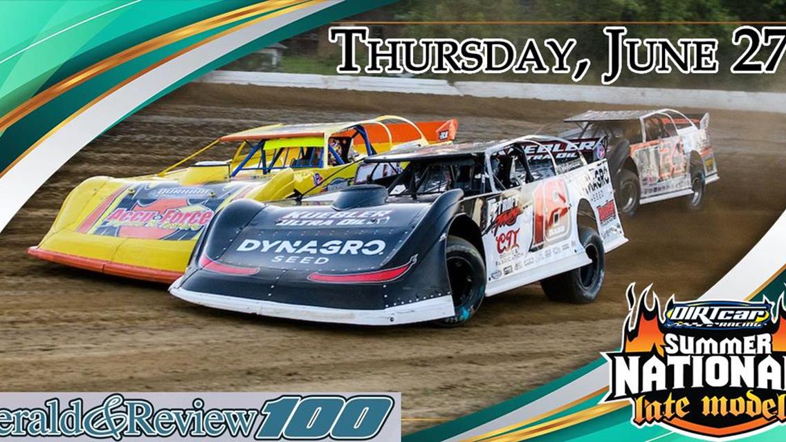 Herald &amp; Review 100 Returns to Macon Speedway on June 27th