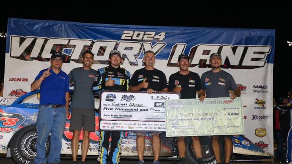 Alberson Tops Erb Jr.--  Holds On To Win Opening Night Of &quot;Corn State Nationals&quot;