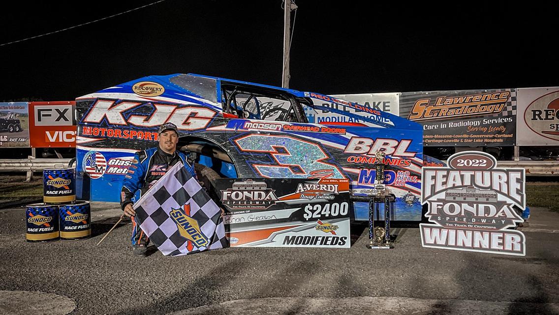 GLEASON GETS FIRST CAREER MODIFIED WIN AT FONDA IN A NIGHT OF FIRST TIME WINNERS AT THE â€œTRACK OF CHAMPIONSâ€?