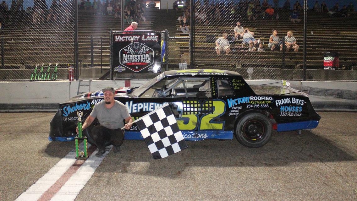 Weber Secures First Win of Season, Bigham earns Feature Hat Trick