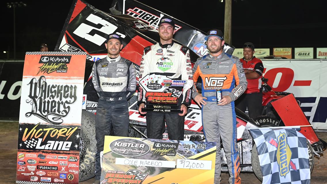 WIN BIG, FLIP BIGGER: Cole Macedo&#39;s First National Tour Victory at Fremont Speedway is Unforgettable