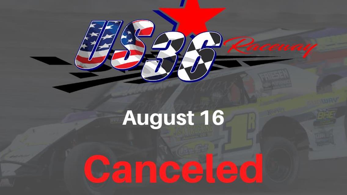 Rain forces cancellation of Championship Night at US 36 Raceway