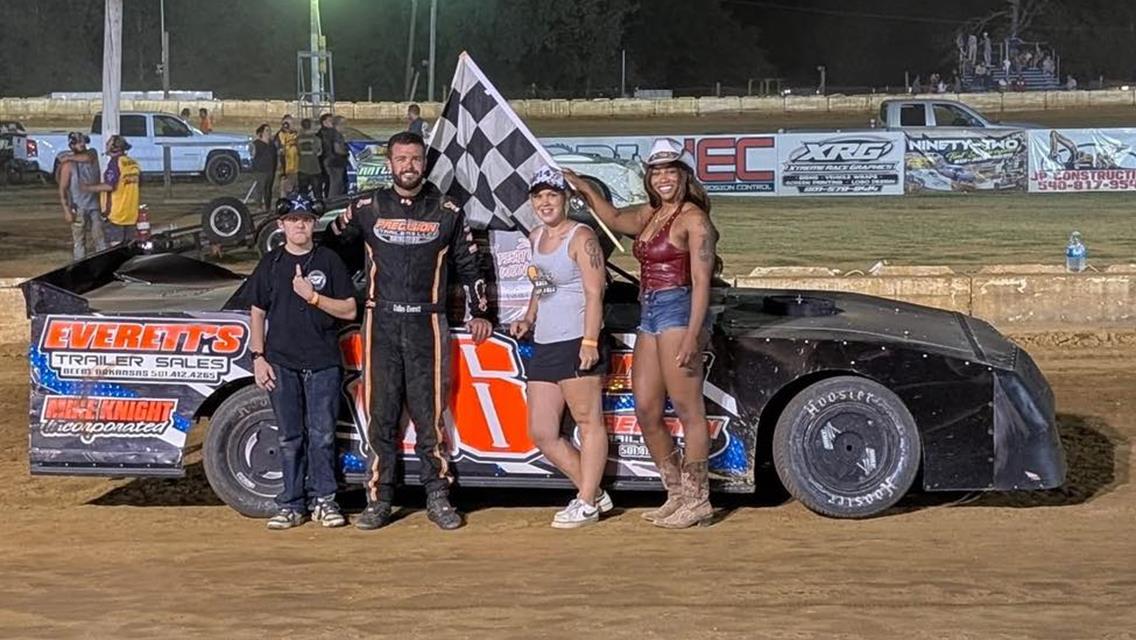 Dallas Everett topped the Arkansas Factory Stock feature at Two Dollar Pistol Motor Speedway on Saturday, August 9.