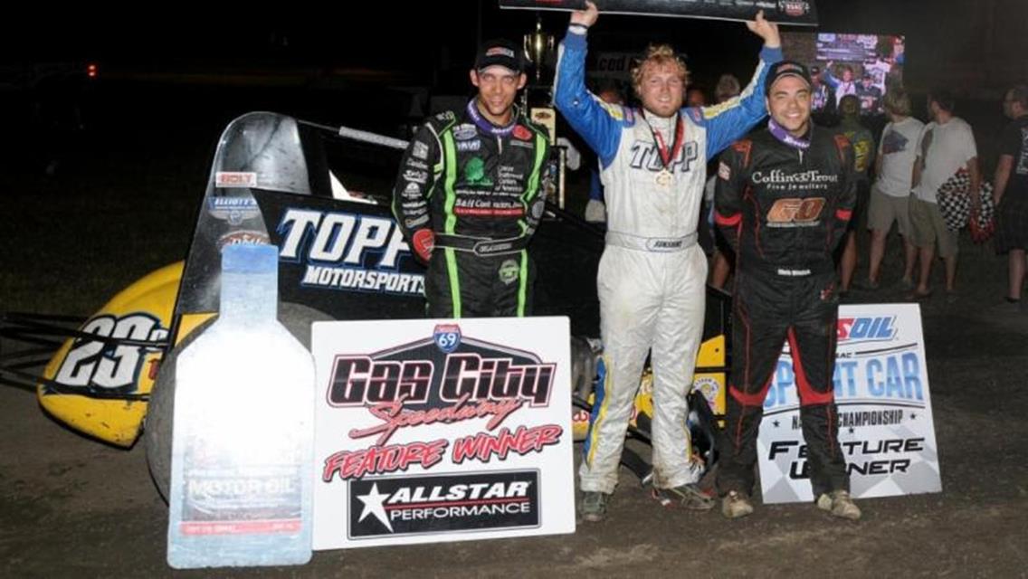 Comback Courtney Charges From the Tail to Collect Stunning Victory in Gas City Indiana Sprint Week Opener