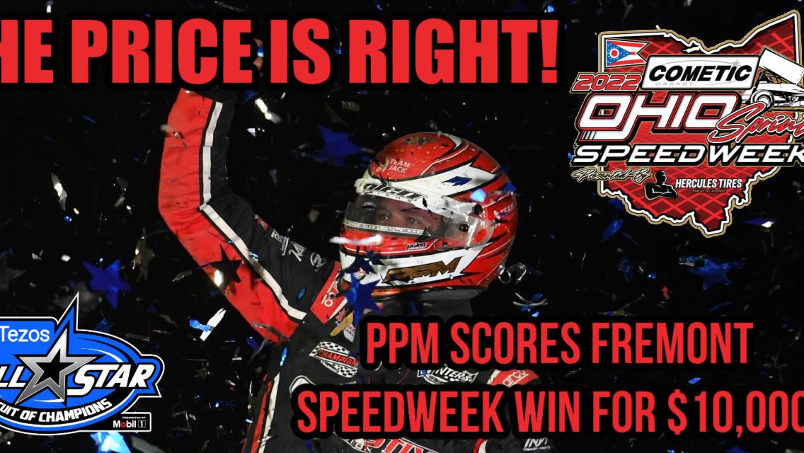 Parker Price-Miller collects $10,000 in Cometic Gasket Ohio Sprint Speedweek presented by Hercules Tires visit to Fremont Speedway