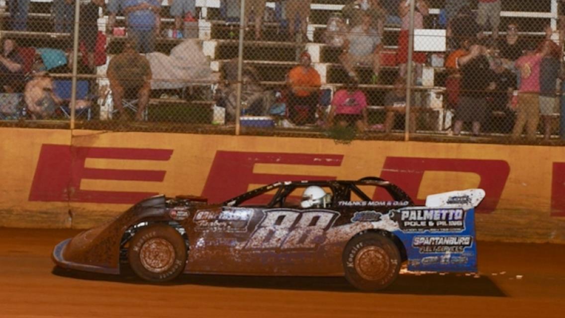 Ivey cuts down right-rear tire while leading at Harris Speedway