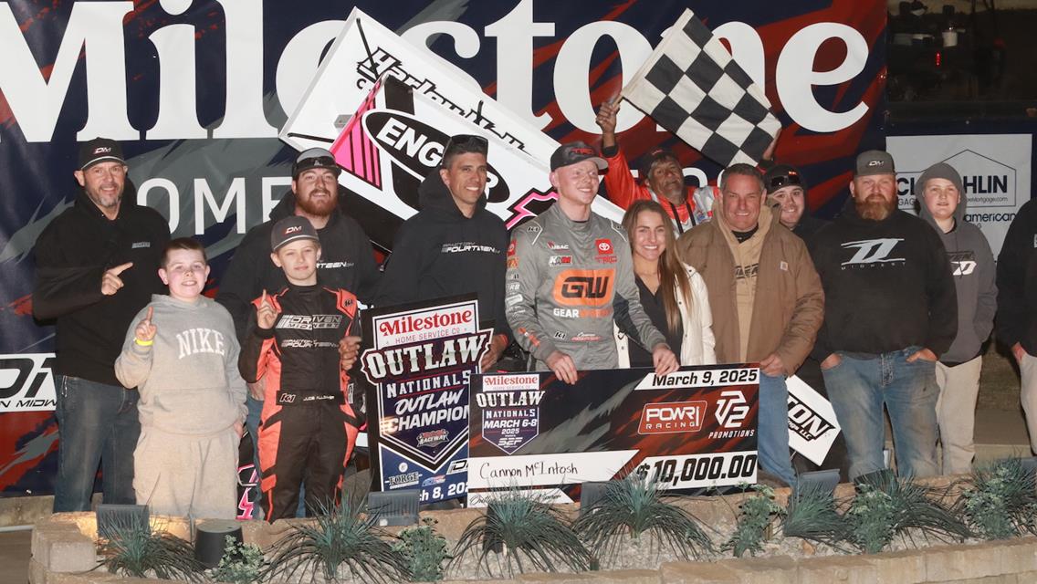 Cannon McIntosh Cashes In, McBride and Busch Also Victorious in Milestone Outlaw Nationals Finale at Port City Raceway!